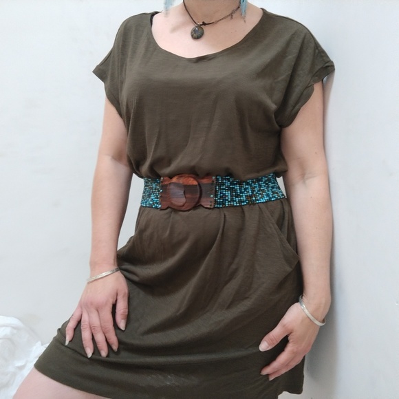 H&M Basic Elastic Waist Midi Dress - Picture 6 of 7